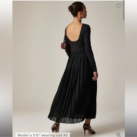 J.Crew Pleated ballet dress in stretch cotton blend in natural